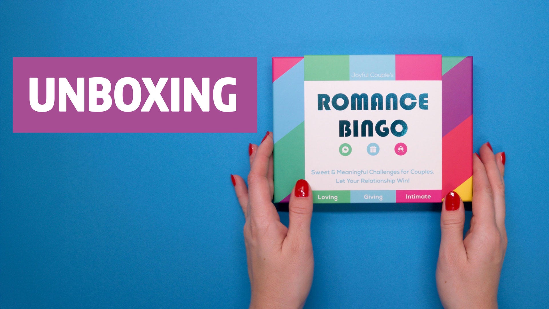 Video laden: Video zum Auspacken des Intimitäts-Bingos für Paare