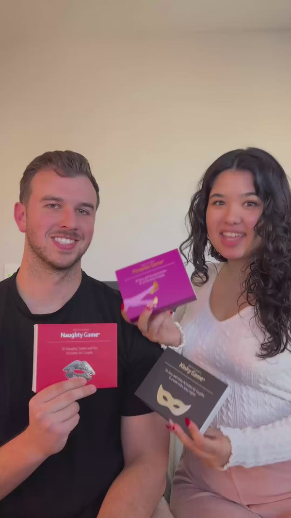 ugc video of a couple talking about the naughty, foreplay and kinky games from joyful couple